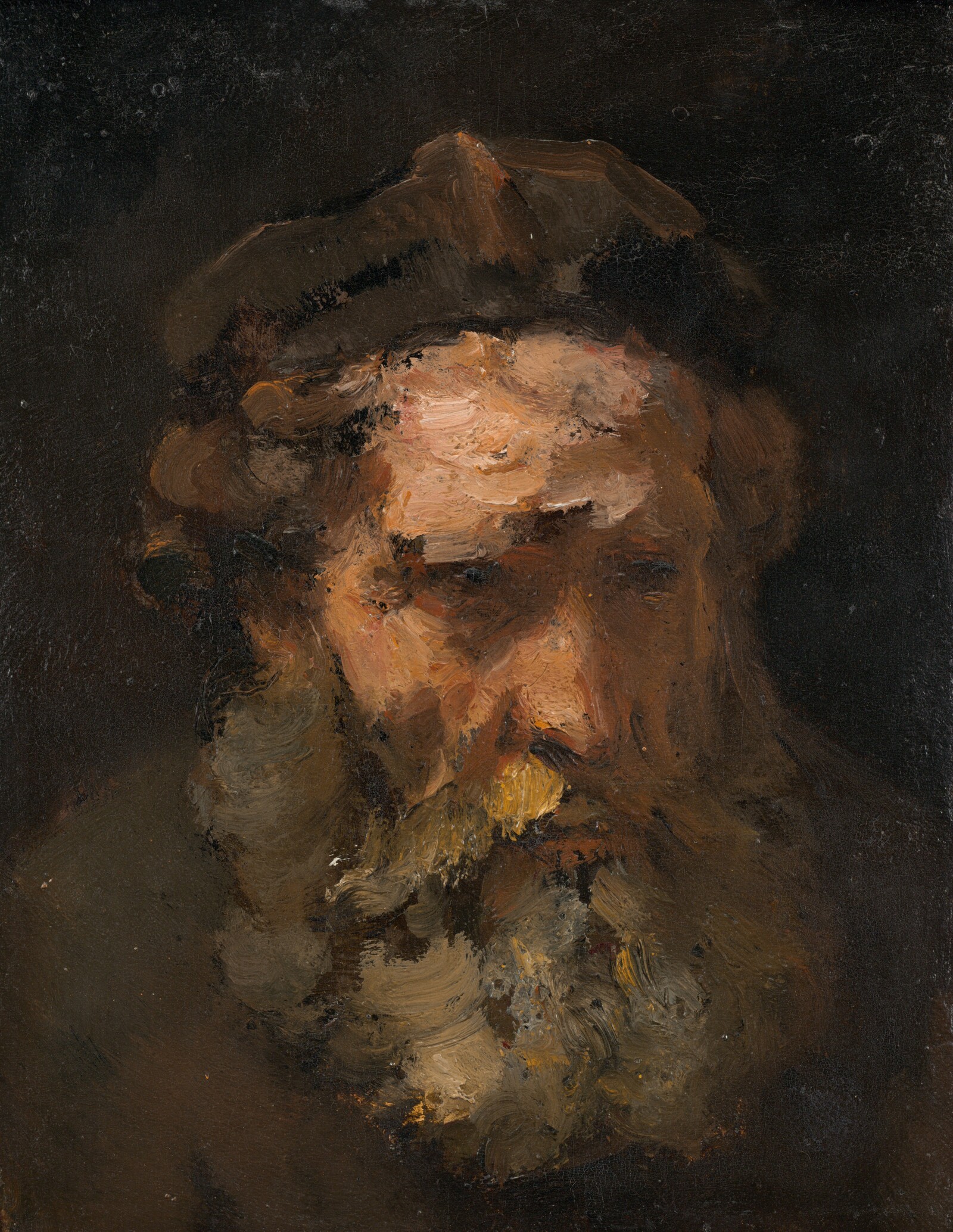 Head of Saint Matthew, Workshop of Rembrandt